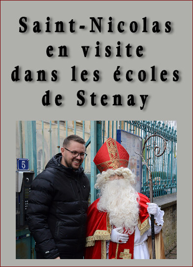 Saint-Nicolas en visite enchantée dans les écoles de Stenay