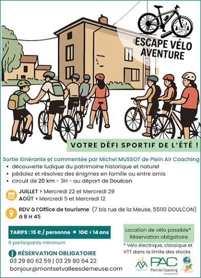 Escape-vélo-aventure, Juillet-Août