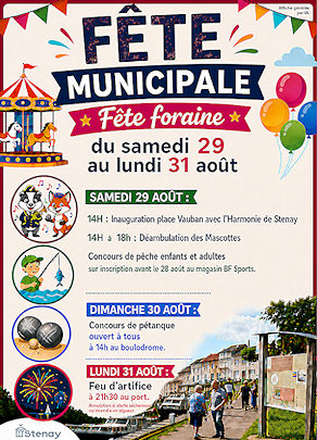 Programme de la fête à Stenay